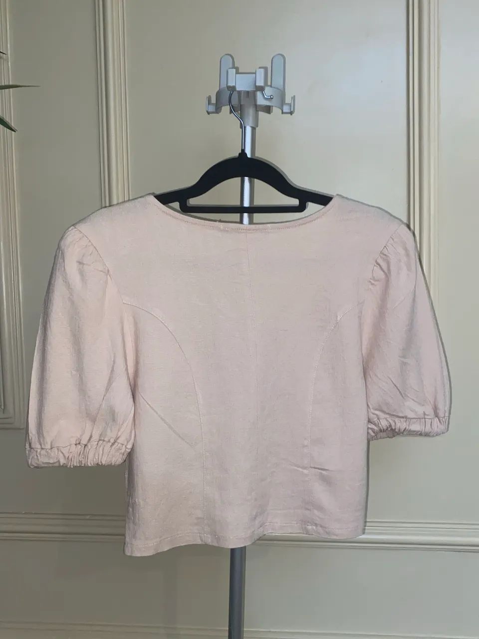 Blusa Mayb P rosa claro/bege - Foto 3