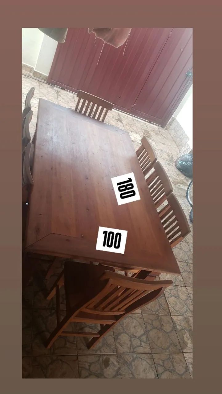 MEsa madeira top - Foto 4