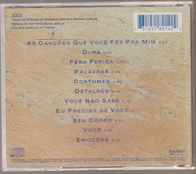 Cd Maria Bethania, As Canções Que Você Fez Pra Mim, 1993, Polygram - Foto 2