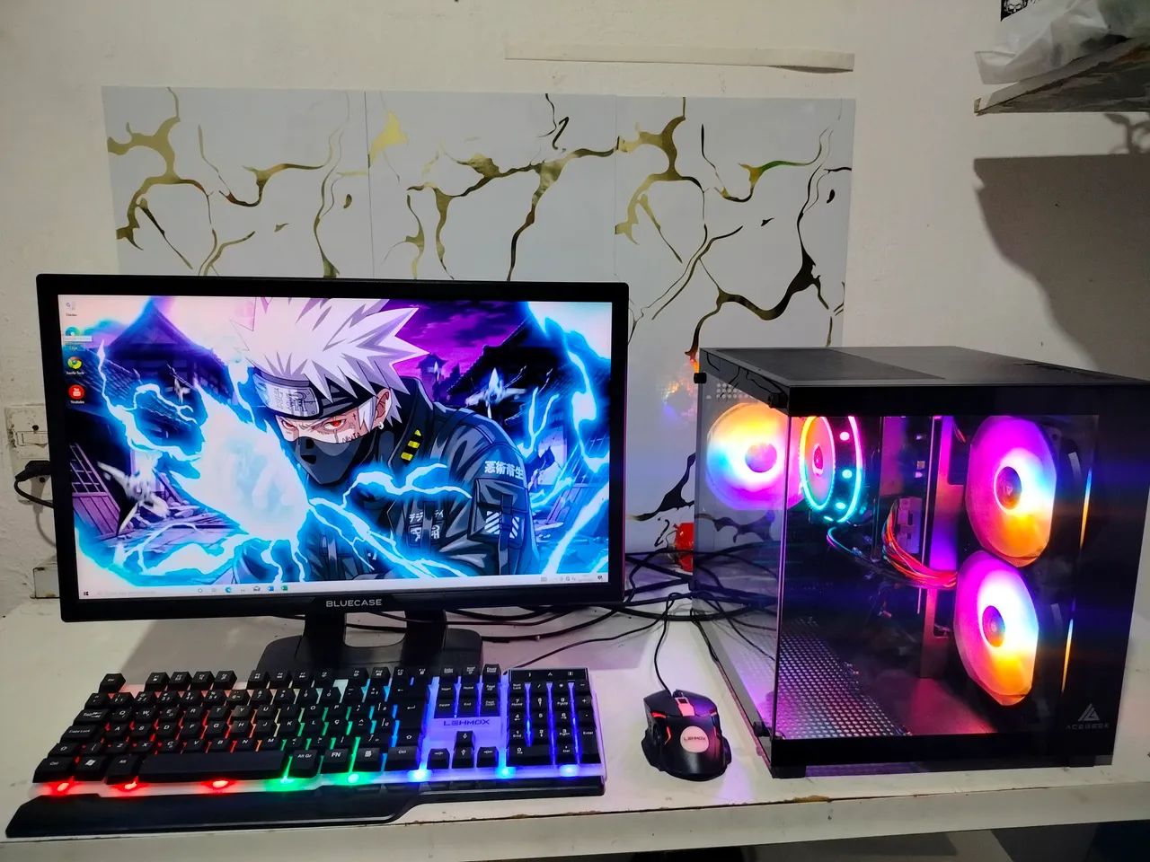 PC GAMER COMPLETO I3 DDR4 TELA 20 POLEGADAS 