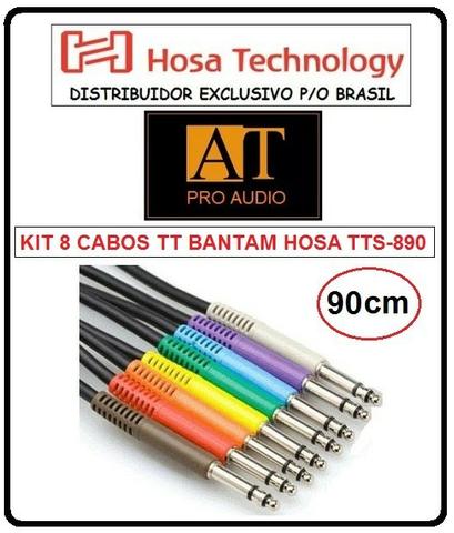 Hosa Tts 890 Cabo Patch Tt Bantam Patchbay Kit 8 Cabos 90cm Novo na Loja AT Proaudio!