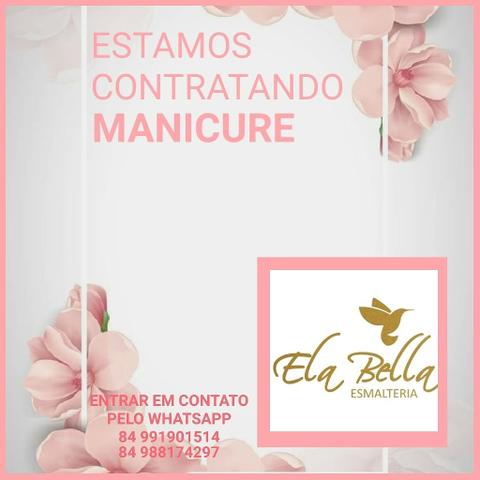 Estamos contratando MANICURE