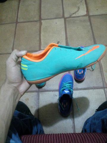 2 chuteiras, Nike mercurial e Adidas messi 16.4 - Foto 4