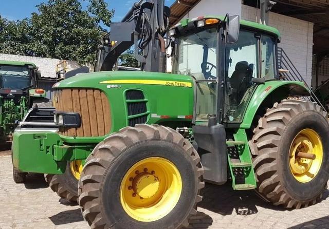 Trator Agrícola John Deere 6180 - 2015 - Com Grade - Foto 6