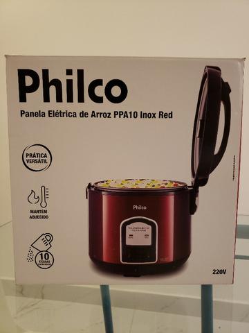 Panela Elétrica Philco PPA10 Inox Vermelha