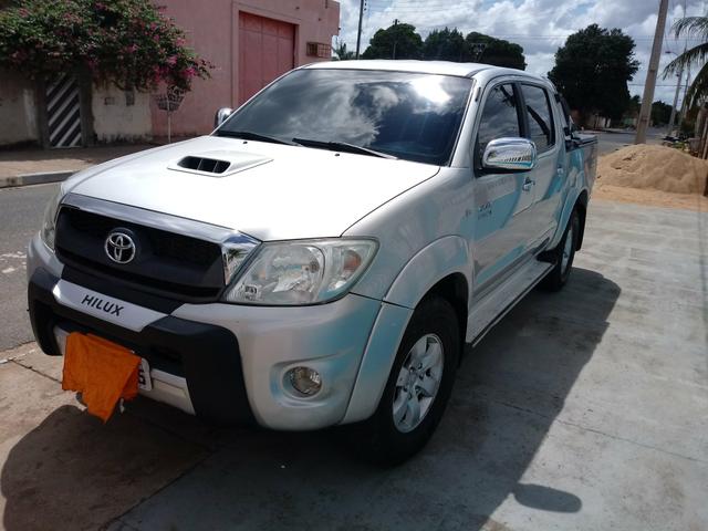 Hilux 2010 4x4 Diesel Srv Dvd Banco de couro - Foto 7
