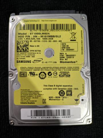 HD 1TB de notebook