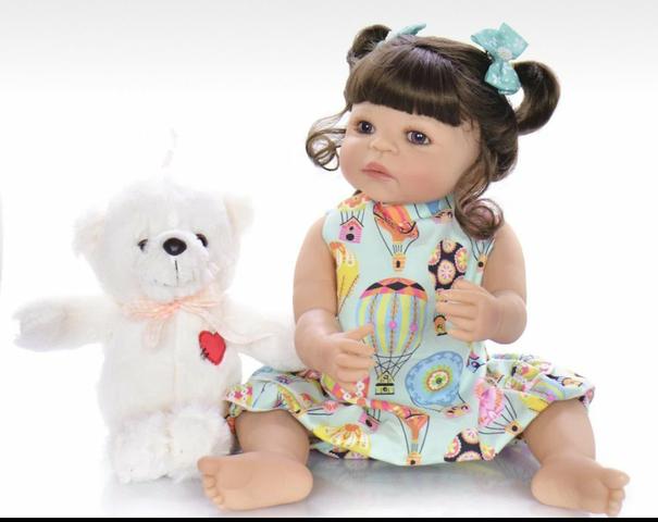 Bebê reborn 100 silicone - Foto 4