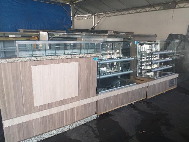 Frente de balcões fabricados para padaria - Foto 2