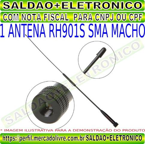 Antena rh901s sma macho adaptador conector sma macho dual band vhf uhf flexivel yaesu - Foto 6