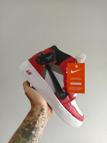 air jordan 1 off white vermelho