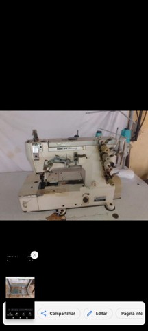 Máquina de costura goleira 