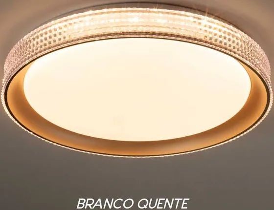 Plafon LED Sobrepor Redondo 3 Tons - Foto 3