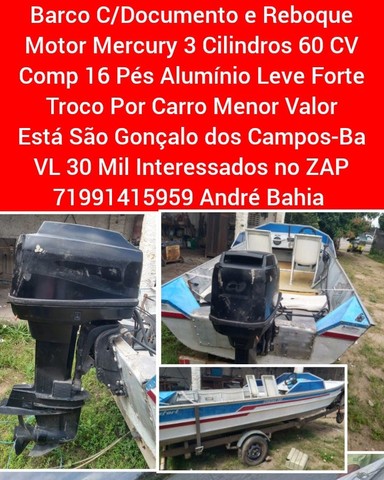 Barco de 16 Pés Alumínio Leve Forte 