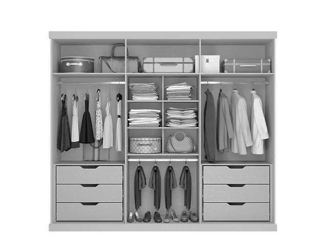 Guarda Roupa Capri 6 Portas Branco a43 - Foto 3