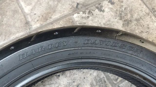 Pneu Moto Dunlop D408F Harley Davidson 130/80-17 (Pneu riscado) - Foto 4