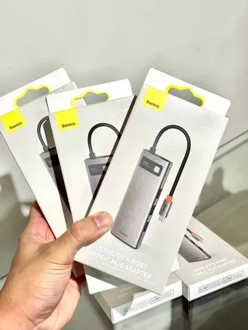 Hub Baseus Adaptador Para Ipad, Notebook e PC. Entrada USB-C - Foto 3