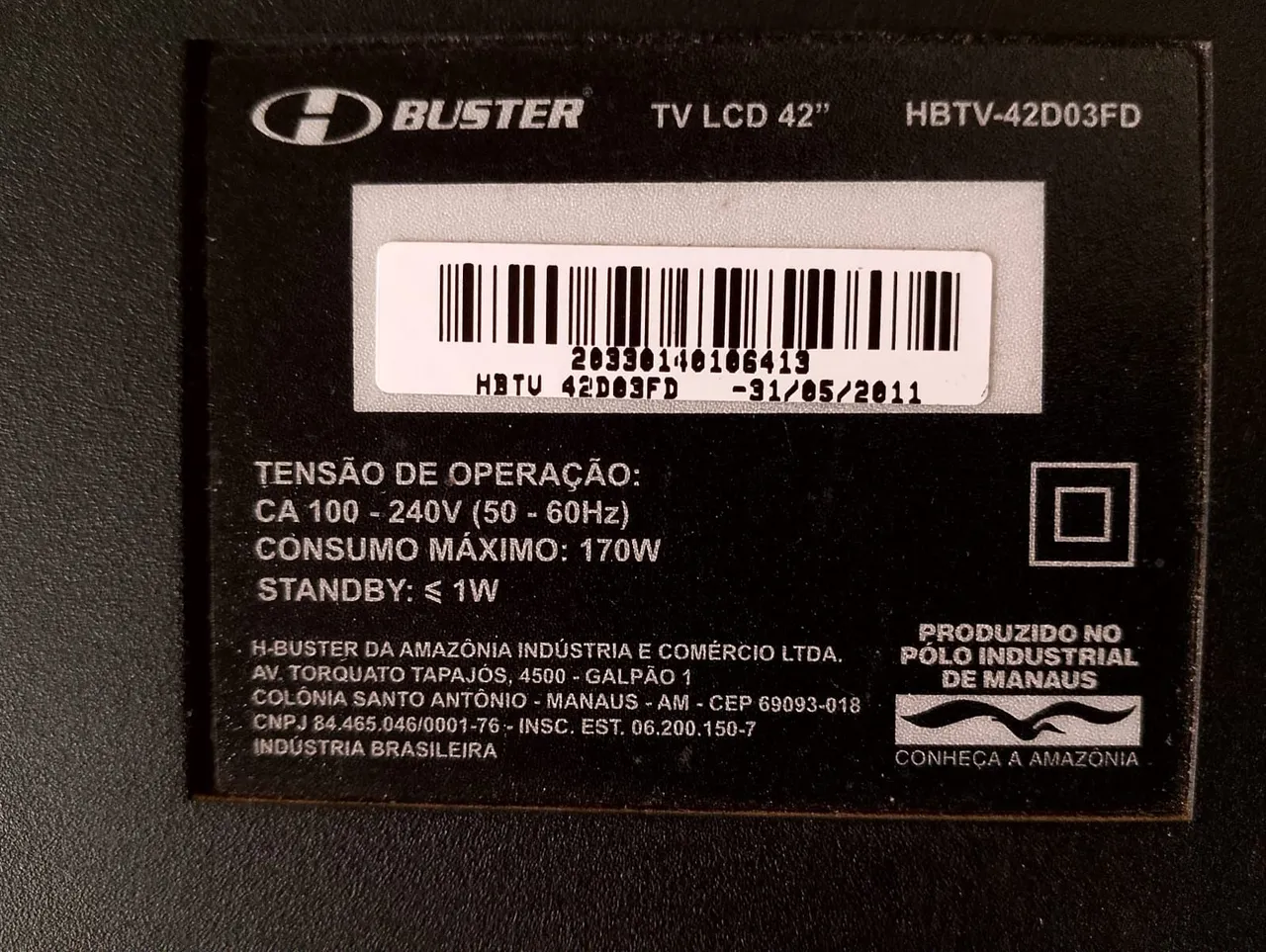 TV LCD Buster 42 polegadas