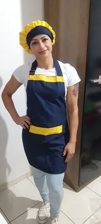 Avental com touca kit