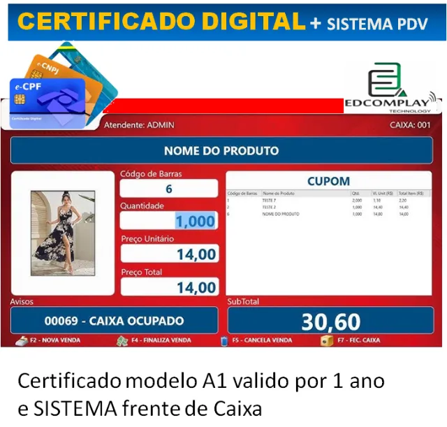 certificado digital com sistema lojas