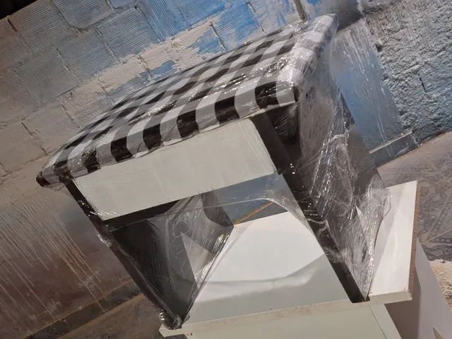 Banco de preto velho sem gaveta acolchoado 
