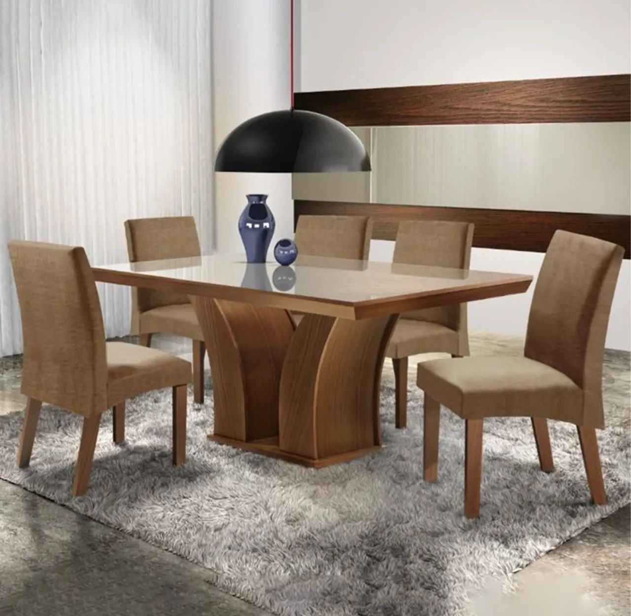 Mesa de jantar 6 lugares 180x90 ( Pronta entrega ) 