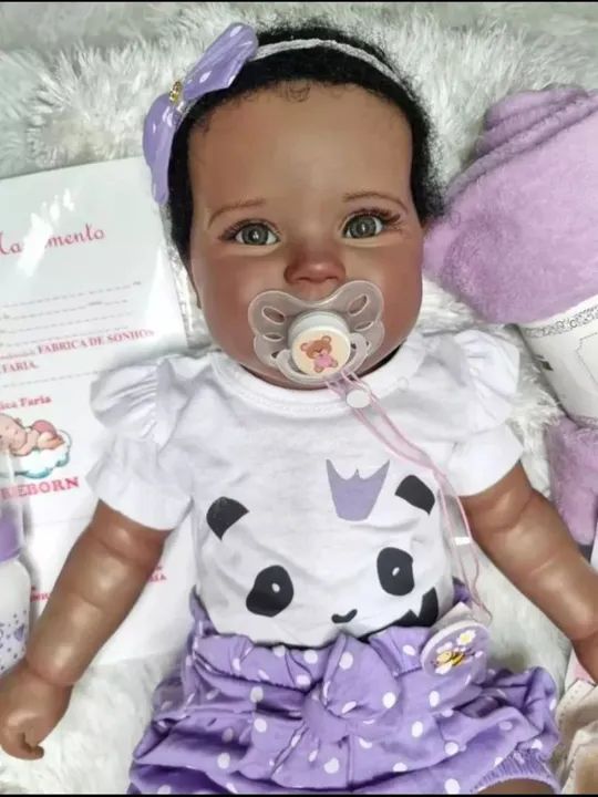Bebê reborn Maddie Corpo de pano  - Foto 5