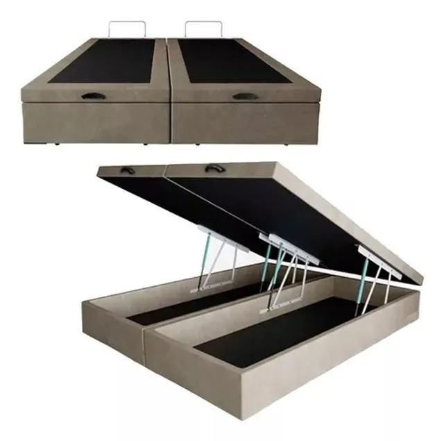 cama box bau casal bipartido whatsapp * 