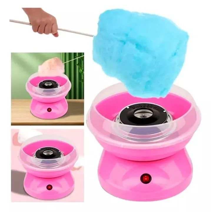 Máquina de algodão doce portátil automática