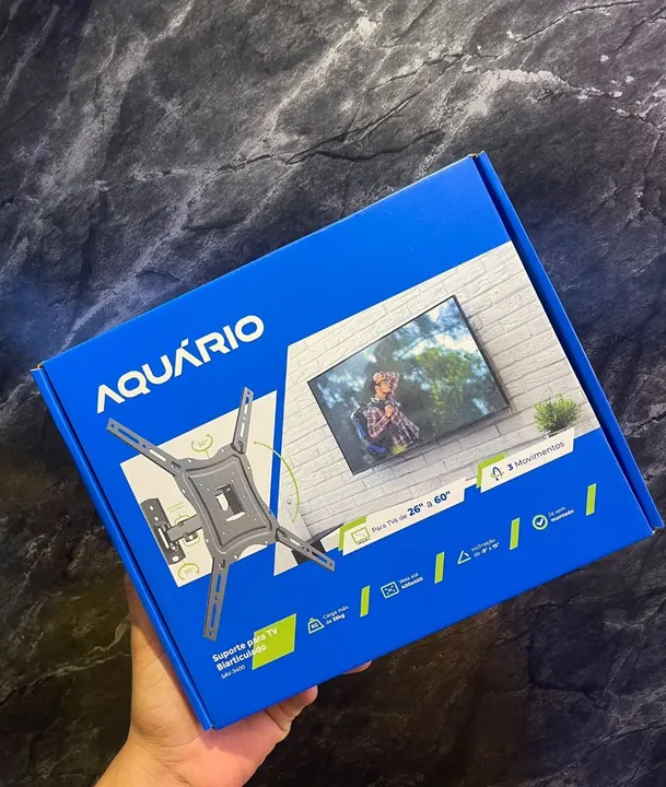 ACESSÓRIOS PARA TV AQUÁRIO, SUPORTE ARTICULADO, ANTENA, CABO, CONVERSOR, E ETC?