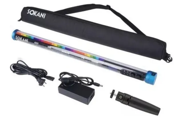 Bastão LED Sokani X25 RGB | Iluminação Versátil p/ Estúdio, Conteúdo e Fotografia!