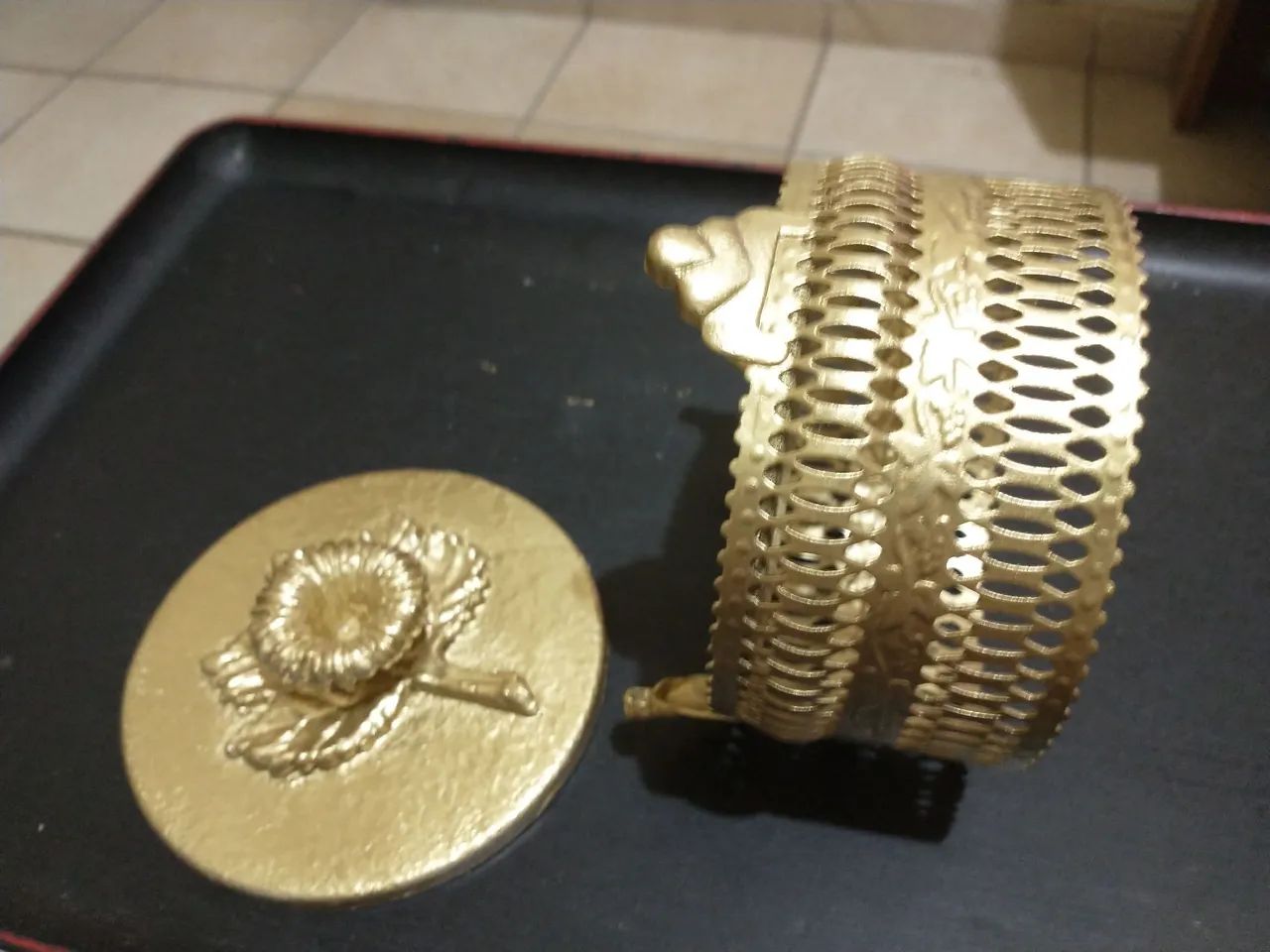 Belíssimo porta jóias antigo - Foto 5