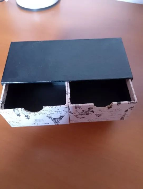 Caixa organizadora de gavetas vintage, sem uso  - Foto 3