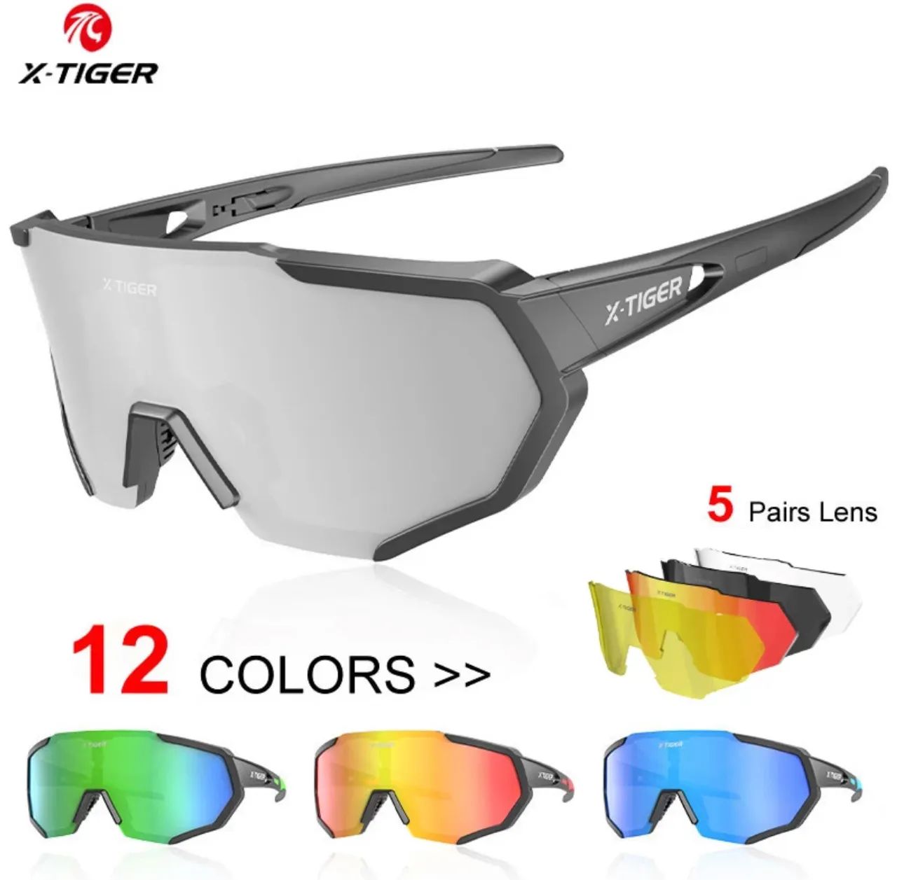 Óculos azul X tiger 5 lentes  - Foto 2