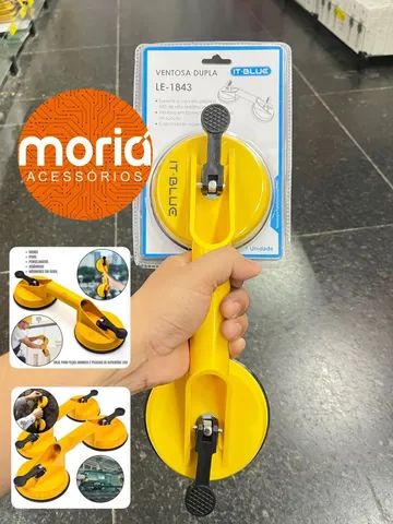 Ventosa Dupla 180kg 1un Vidros Pisos Porcelanatos Pesado - Foto 5