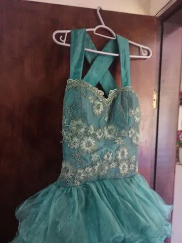 Vestido de festa verde - Foto 4