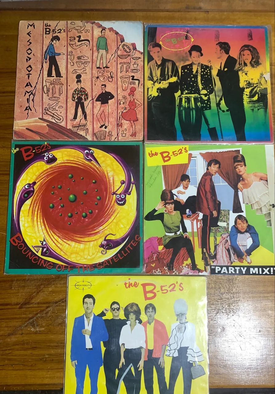 Lote de discos vinil banda B52?S