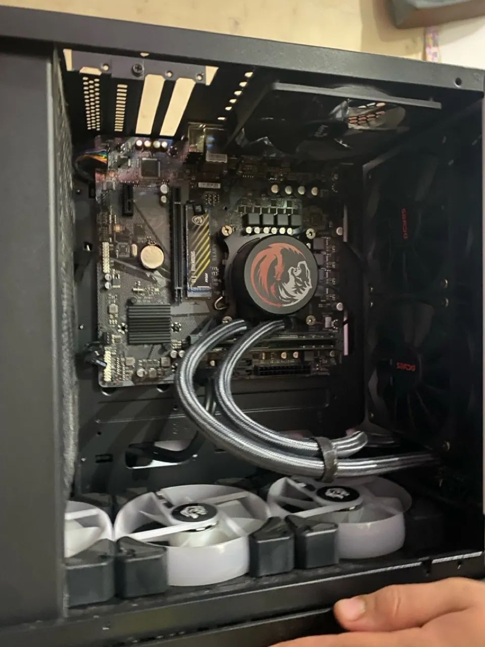 Kit placa mãe h610m + processador i5 12geracao