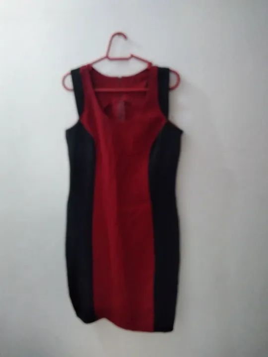 Vestido preto e vermelho - Foto 3