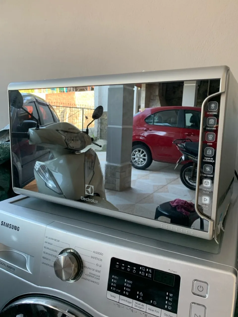 Microondas espelhado Electrolux