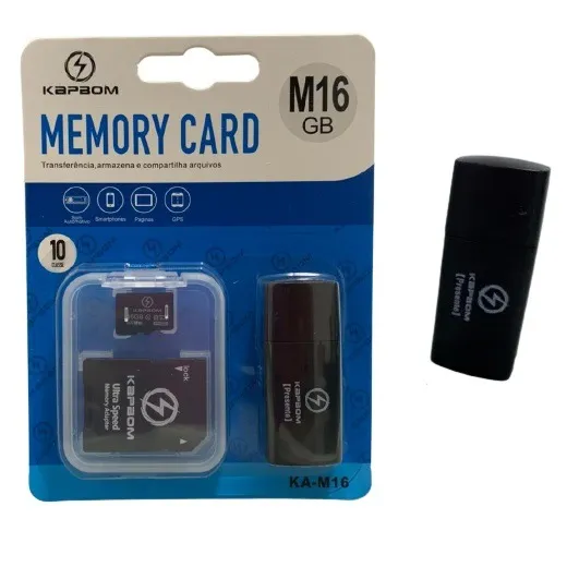 Cartao De Memoria - Micro Sd C/ Adaptador 16gb Ka-m16 (blister) 010410