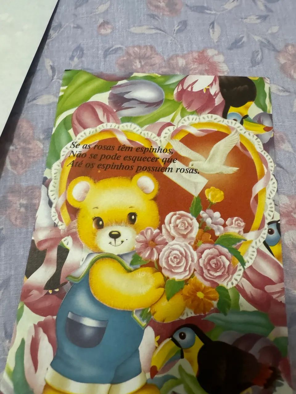 Kit com 4 papéis de carta ursinho , vintage da década de 80/90 - Foto 2