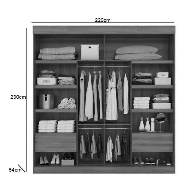 Guarda Roupa de Casal em Mdf  - Foto 2