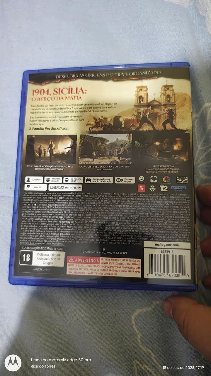 Mafia The Old Country PS5 - (VALOR NÃO NEGOCIÁVEL) - Foto 2