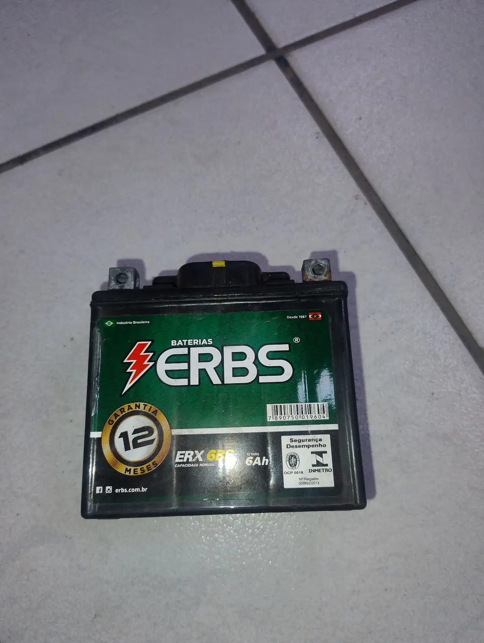 Bateria ERBS ERX 6BS para Moto