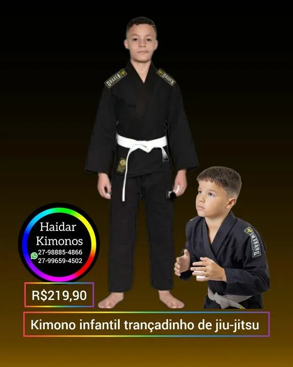 Kimono de Jiu-Jitsu - judô karatê Taekwondo  - Foto 3