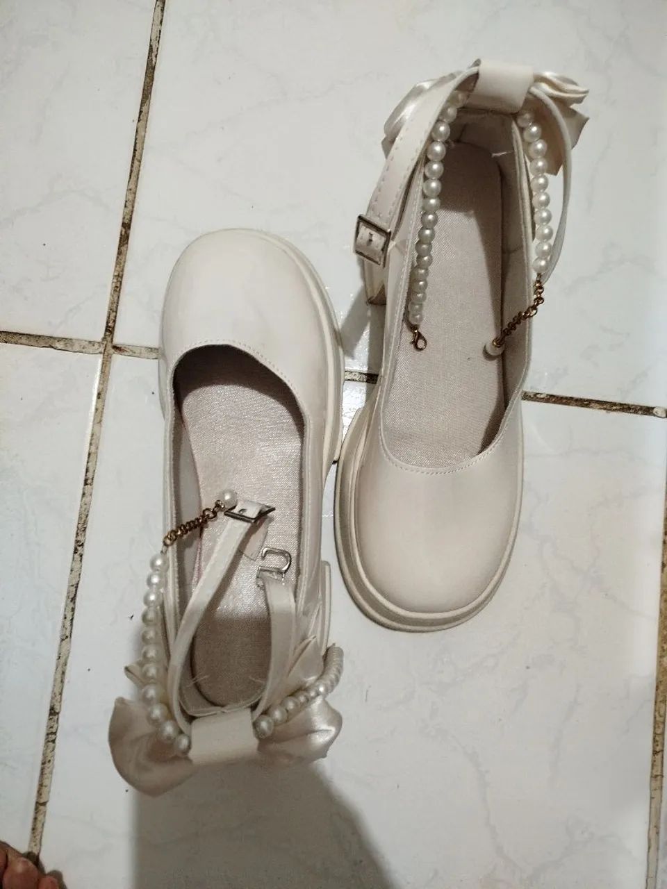 Sapato Mary Jane off-white, 36 - Foto 4