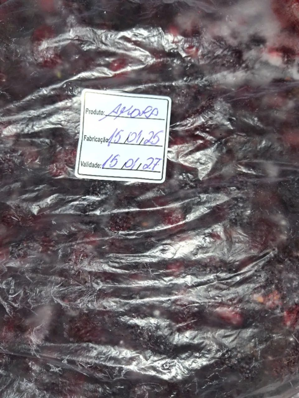 Amora fruta congelada e frutas vermelhas. - Foto 2