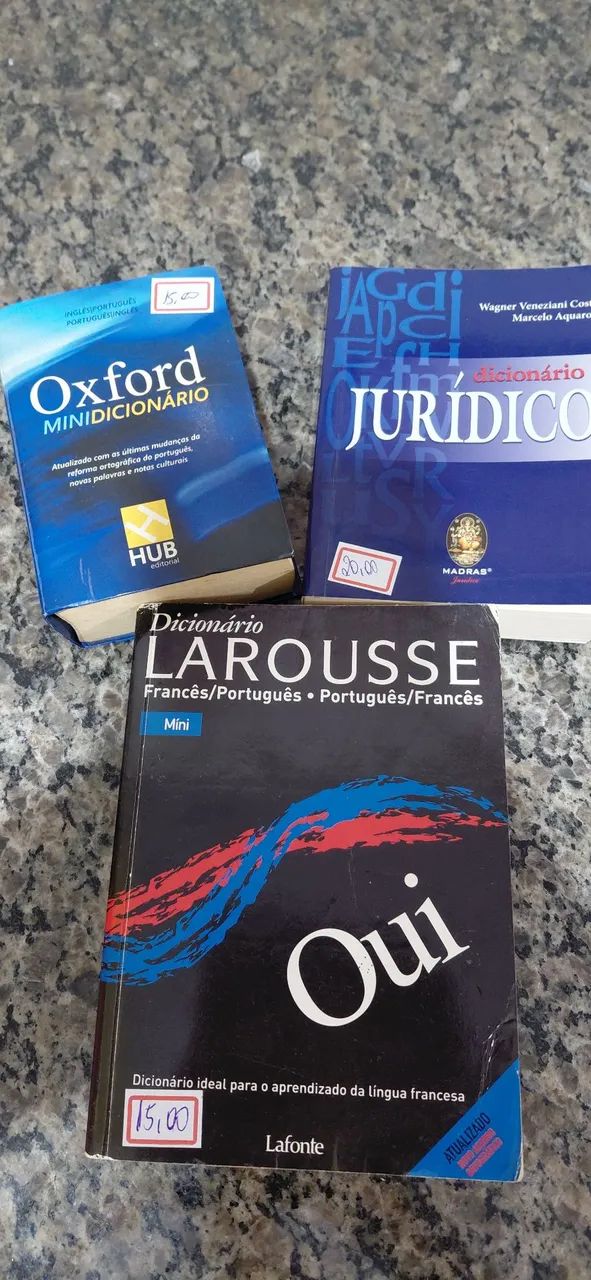 Kit de 3 dicionários( inglês português, francês português e jurídico - Foto 2