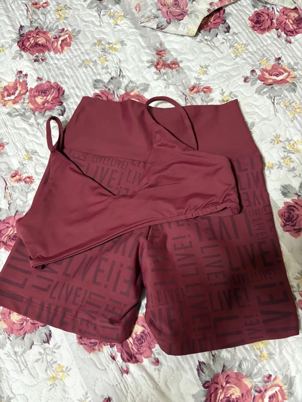 Conjunto Live! Fitness - Vermelho